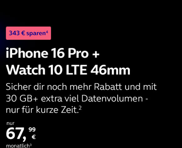 iPhone 16 Pro + Watch S10